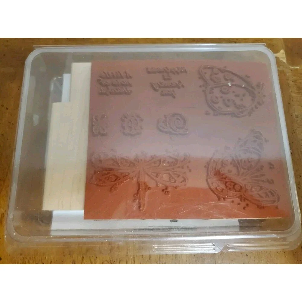 Stampin Up! WINGED THINGS (2005) - Set Of 8 Wood Rubber Stamps UNMOUNTED NIB
